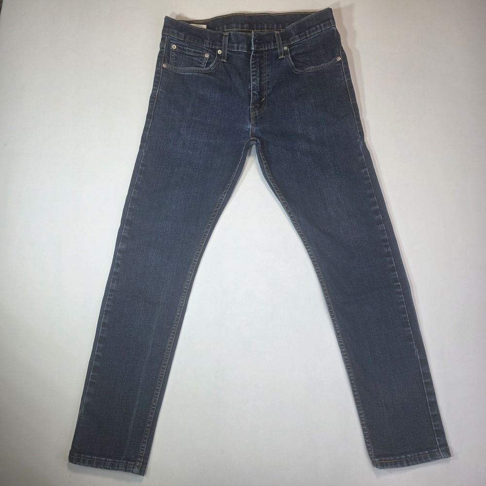 Levi's 512 Slim Taper Men's Jeans 32x28 Dark Wash Stretch Denim Casual